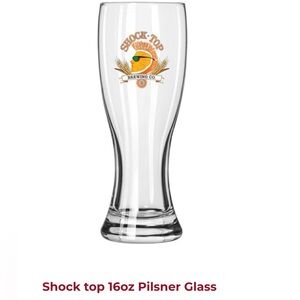Shock Top 16 oz Pilsner Glass